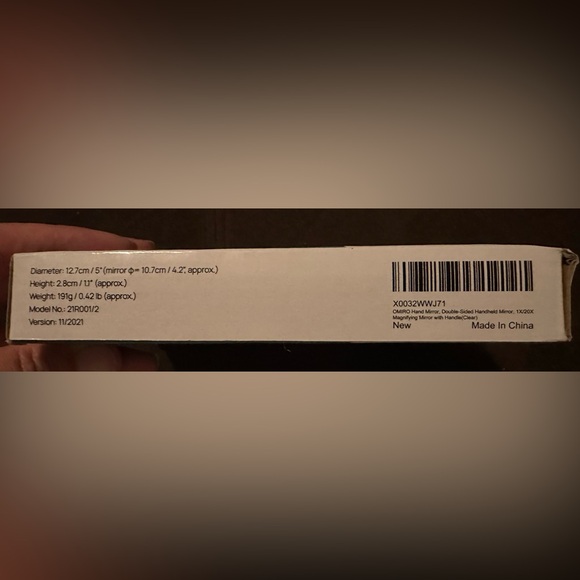 OMIRO Hand Mirror, Double-Sided 1X/20X Magnifying Foldable Makeup Mirror - Picture 4 of 10